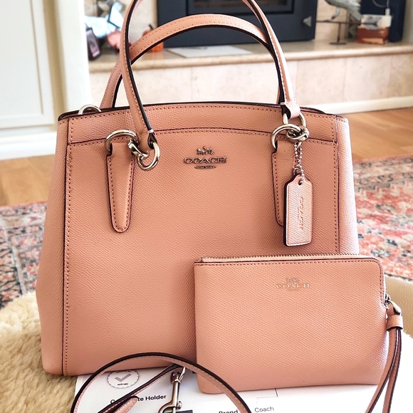Gorgeous Coach Soft Blush Pink Minetta Satchel/Crossbody & Wallet Set 🩷 - Picture 17 of 17